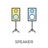 Trendy Stand Speakers vector