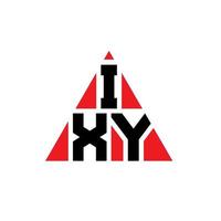 Diseño de logotipo de letra de triángulo ixy con forma de triángulo. monograma de diseño del logotipo del triángulo ixy. Plantilla de logotipo de vector de triángulo ixy con color rojo. logotipo triangular ixy logotipo simple, elegante y lujoso.