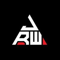 JRW triangle letter logo design with triangle shape. JRW triangle logo design monogram. JRW triangle vector logo template with red color. JRW triangular logo Simple, Elegant, and Luxurious Logo.