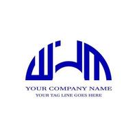 WJM letter logo creative design with vector graphic