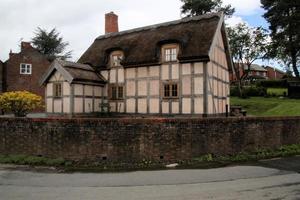 Hanmer in North wales in the UK in May 2021. A view of a Cottage in Hanmer photo