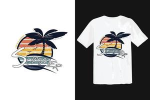 plantilla de diseño de camiseta especial de verano vector