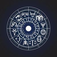 diseño de fondo de símbolos sagrados, signos, geometría y diseños para proporcionar elementos de apoyo para ilustraciones sobre astrología, alquimia, magia, brujería y adivinación vector
