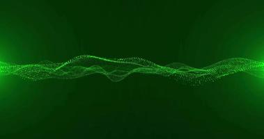 Abstract digital particle wave loop animation Background. 4K resolution video