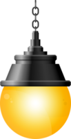 clipart de luz de rua realista preto png