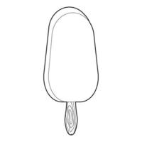 Ice Cream cone coloring book. Children's sweets. antistress vector