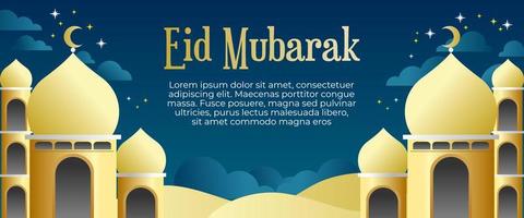 Eid Al Adha Mubarak islamic background vector