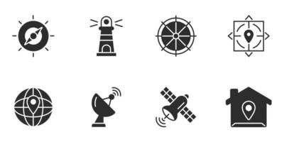 navigation icons set . navigation pack symbol vector elements for infographic web