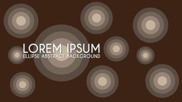 Ellipse Abstract Background Design Template, Gray, Brown, Coffee vector