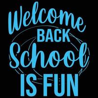 Back to school typography t-shirt design vector graphic element with text effect
