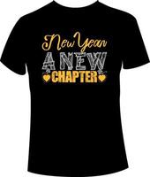 New year t shirt design vector