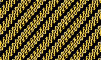 Batik Keris Yellow Pattern motif Background vector