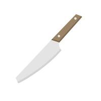 cuchillo de cocina. icono de cuchillo de cocina aislado sobre fondo blanco. ilustración vectorial en estilo plano. utensilios para cocinar. Ilustración de vector de utensilios de cocina