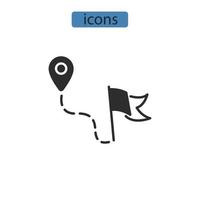 gps tracker icons  symbol vector elements for infographic web