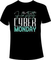 Cyber Monday t-shirt design vector