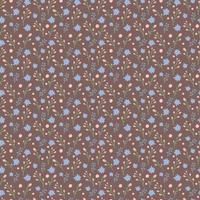Cute floral pattern in the small flower. Ditsy print. Motifs scattered random. Seamless vector texture. Elegant template for fashion prints. Printing with small flowers. plants background.