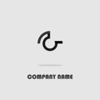 logo icon design letter G shape goose color grey trendy luxury simple elegant vector eps 10