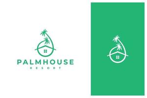 palm house creative logo design vector