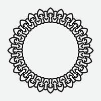 Round Decorative Border Frames with Clear Background. Ideal for vintage label designs. vector