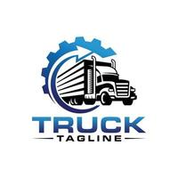 Truck Transportation Logo Vector Template