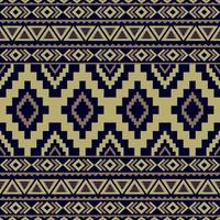 Gemetric ethnic seamless pattern traditional. Design for background, carpet, wallpaper, clothing, wrapping, batic, fabric, vector illustraion. embroidery style.