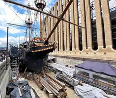 London in the UK in June 2022. A view of the Replica of the Golden Hind in London photo