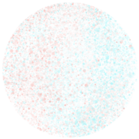 círculo con patrón de puntos abstractos. png