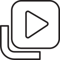 simple video library icon sign design png