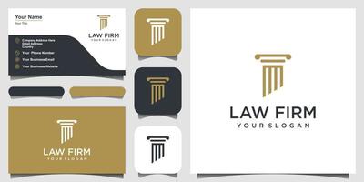pillars logo icon designs vector. logo design and business card vector
