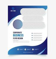 Corporate business flyer design template. vector