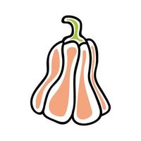 calabaza en estilo garabato vector