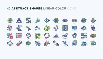 Abstract Shapes Icon Set vector