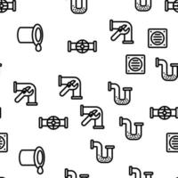 Plumbing Vector Seamless Pattern