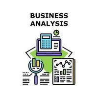 Business Analysis Report Vector Concept Color