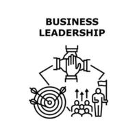 Business leadership icon vector illustration