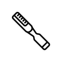 chisel tool icon vector outline illustration