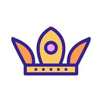 the imperial crown icon is a vector. Isolated contour symbol illustration vector