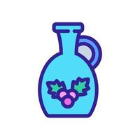 jug of hawthorn juice icon vector outline illustration