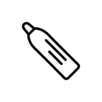 pencil for female lips icon vector outline illustration