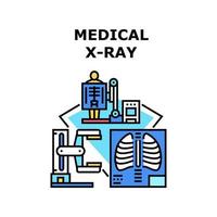 ilustración de vector de icono de rayos x médicos