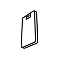 phone new icon vector outline illustration