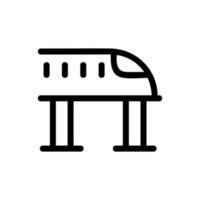 vector de icono de velocidad de tren. ilustración de símbolo de contorno aislado