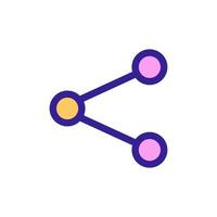 Set the vector icon. Isolated contour symbol illustration