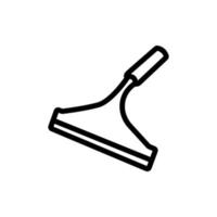 microfiber mop icon vector outline illustration