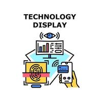 Technology display icon vector illustration