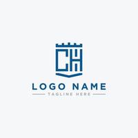 inspiración para el diseño del logotipo para empresas a partir de las letras iniciales del icono del logotipo ch. -vector vector