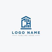 inspiración para el diseño del logotipo para empresas a partir de las letras iniciales del icono del logotipo ch. -vector vector