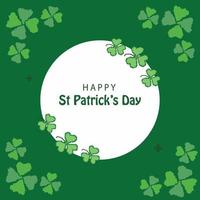 Pixelart St patricks day Pixelated shamrock poster template vector