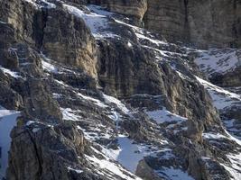 dolomites snow panorama val badia armentara photo