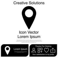 Pin Location Icon EPS 10 vector